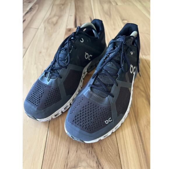 On Cloudflow Men's Black Asphalt Athletic Running Shoes Sneakers Size 9.5 - Picture 8 of 11